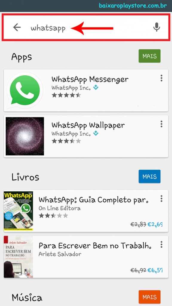 Guia passo a passo para baixar WhatsApp pela Play Store