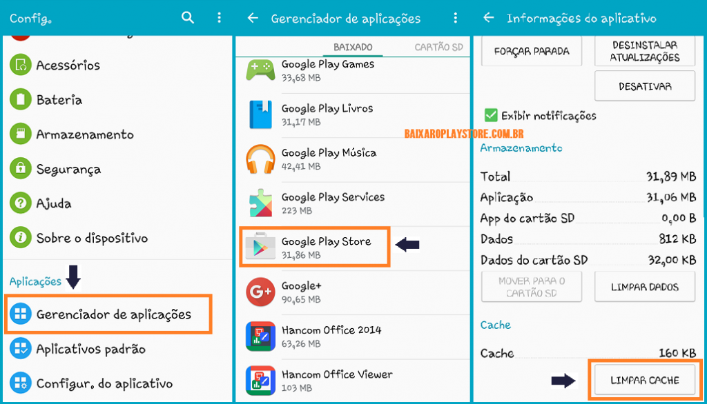 Play-Store-limpar-cache