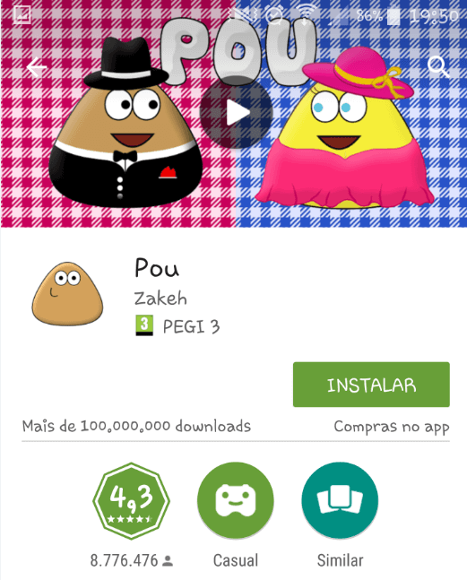 Baixar Pou - Baixar jogos Android na Play Store Grátis