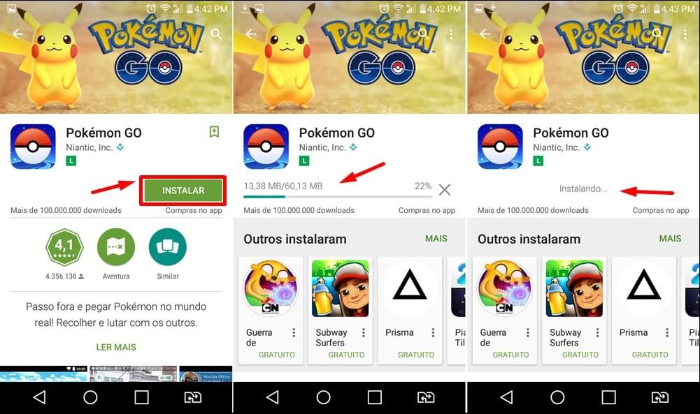 Baixar Pokemon GO Play Store 2