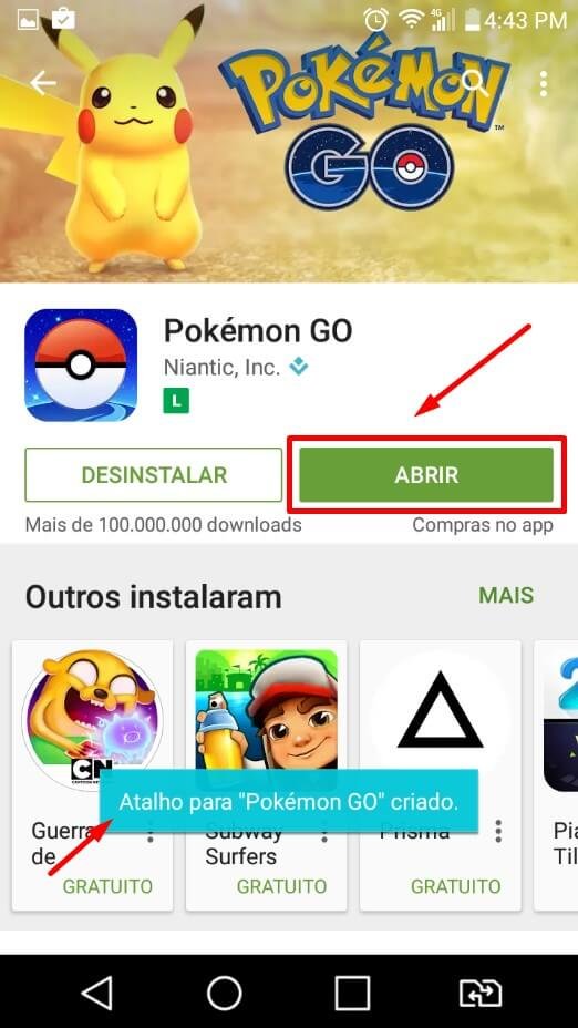 Baixar Pokemon GO Play Store 3