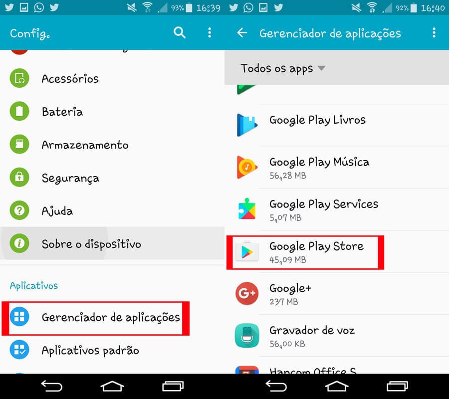 Como desinstalar a loja do Play Store de seu Android