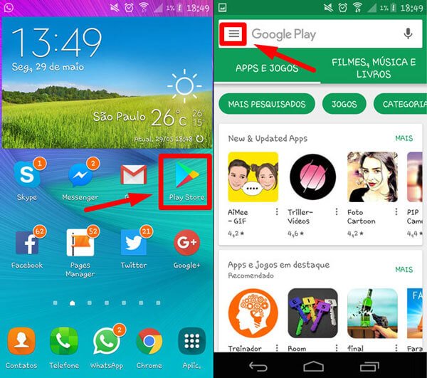 Como baixar aplicativos e jogos no Google Play através do AndroidLista